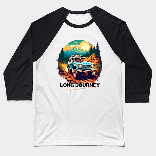 Wilderness Wheels: Off-Road Expedition Baseball T-Shirt by ShopFusion